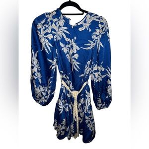 Blue long sleeve dress